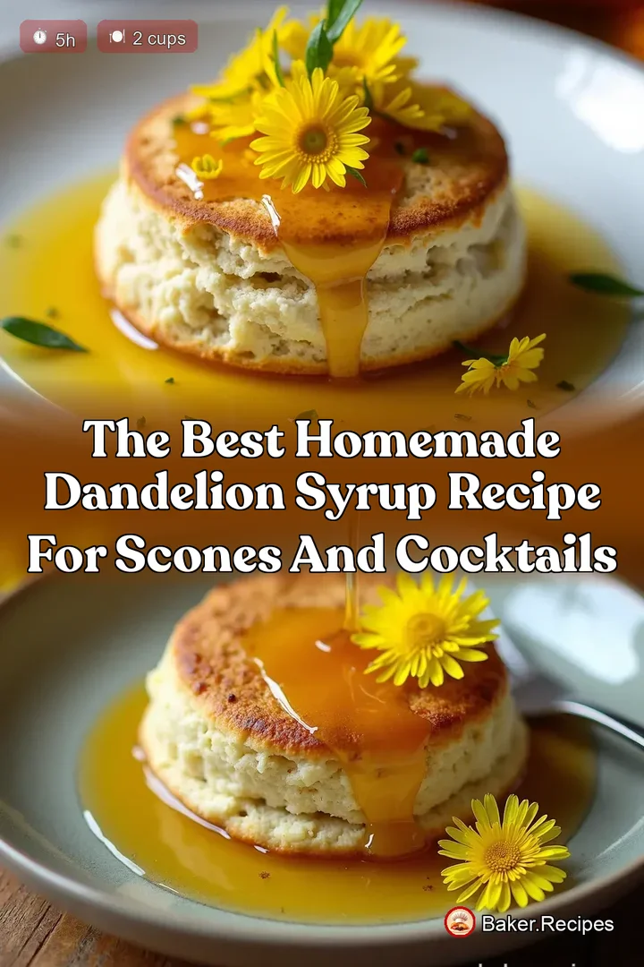 The Best Homemade Dandelion Syrup Recipe for Scones and Cocktails