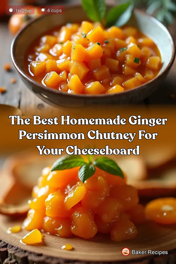 The Best Homemade Ginger Persimmon Chutney for Your Cheeseboard