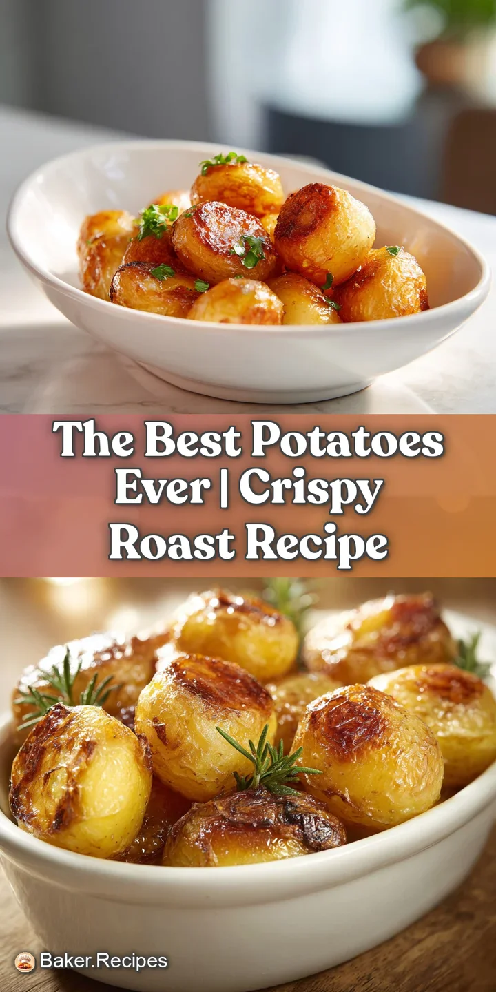 Close-up of a crispy, golden-brown roast potato with a fluffy interior, glistening with olive oil and herbs.