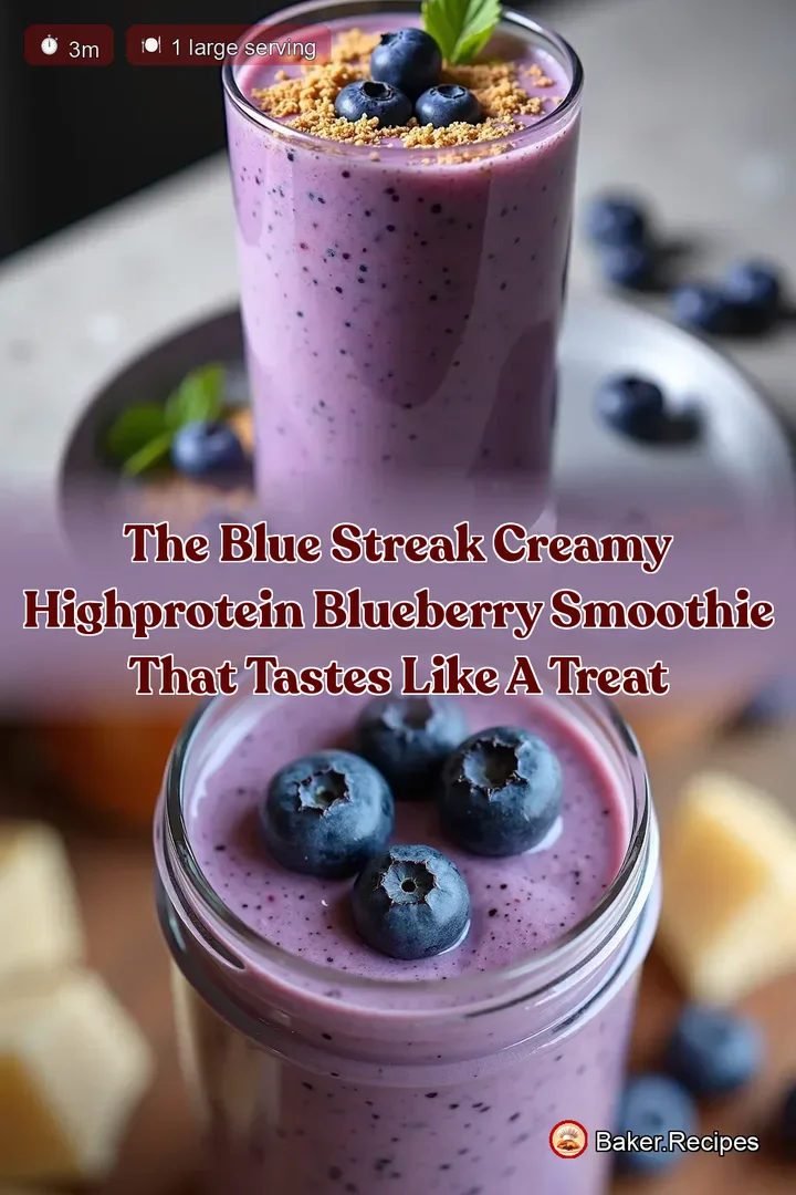 The Blue Streak Creamy HighProtein Blueberry Smoothie That Tastes Like a Treat