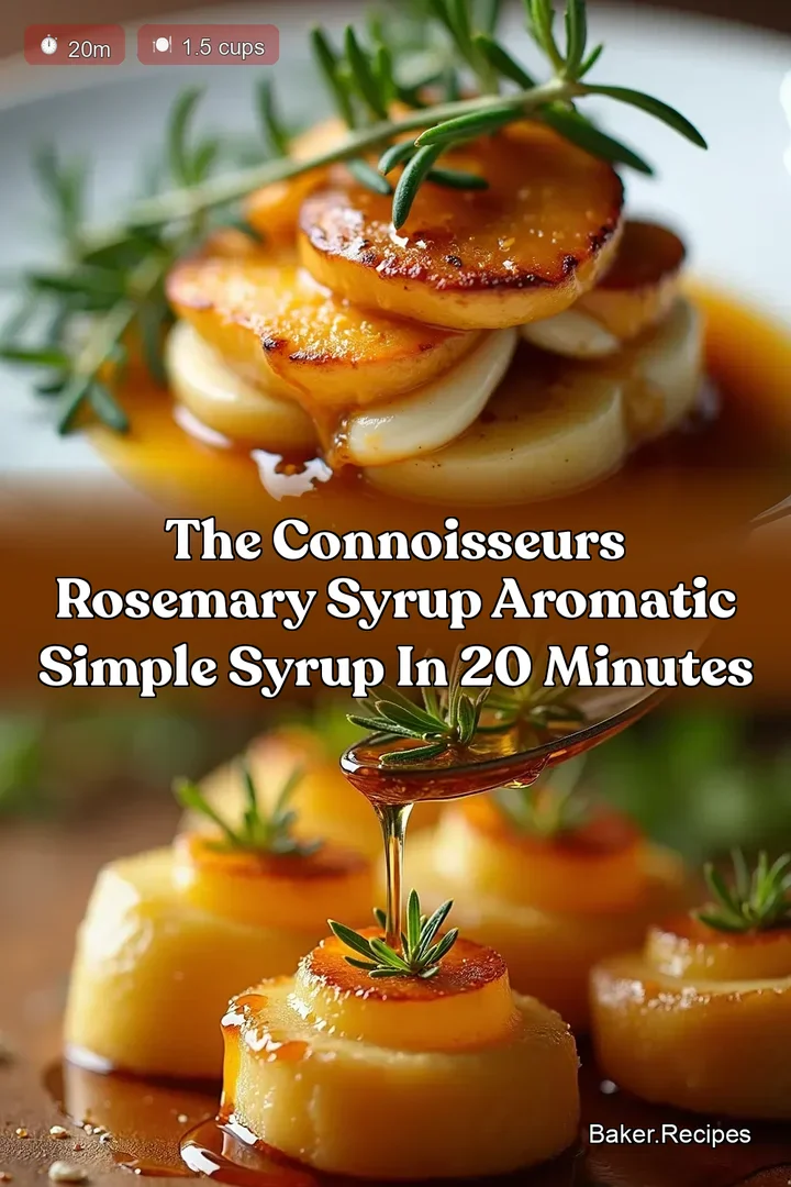 The Connoisseurs Rosemary Syrup Aromatic Simple Syrup in 20 Minutes