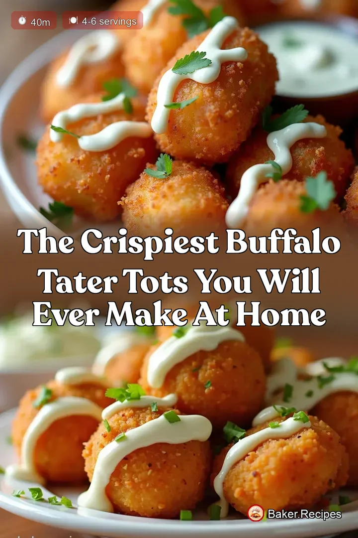 The Crispiest Buffalo Tater Tots You Will Ever Make at Home