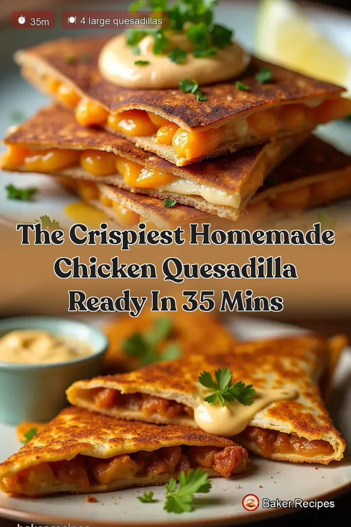 The Crispiest Homemade Chicken Quesadilla Ready in 35 Mins