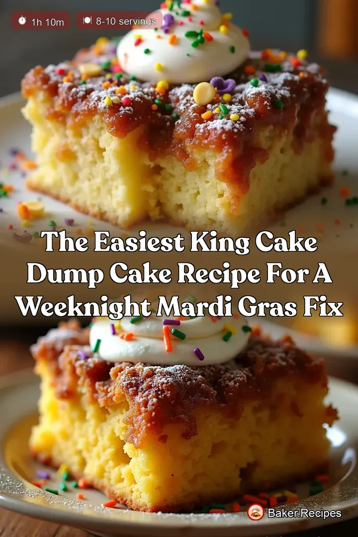 The Easiest King Cake Dump Cake Recipe for a Weeknight Mardi Gras Fix