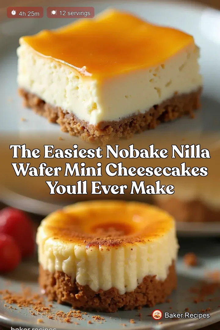 The Easiest NoBake Nilla Wafer Mini Cheesecakes Youll Ever Make