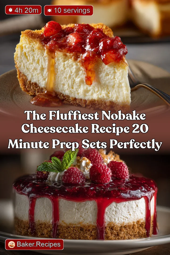 The Fluffiest NoBake Cheesecake Recipe 20 Minute Prep Sets Perfectly