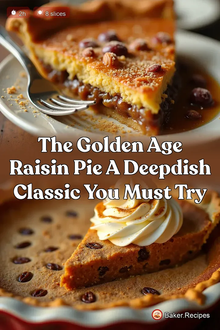 The Golden Age Raisin Pie A DeepDish Classic You Must Try