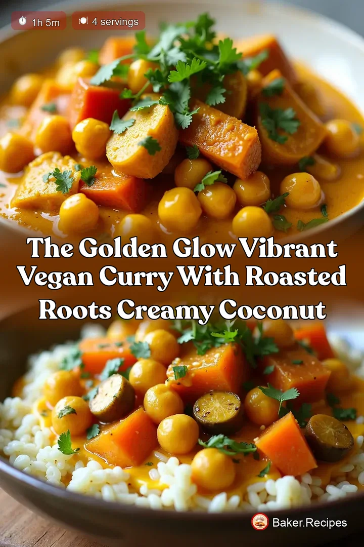 The Golden Glow Vibrant Vegan Curry with Roasted Roots Creamy Coconut