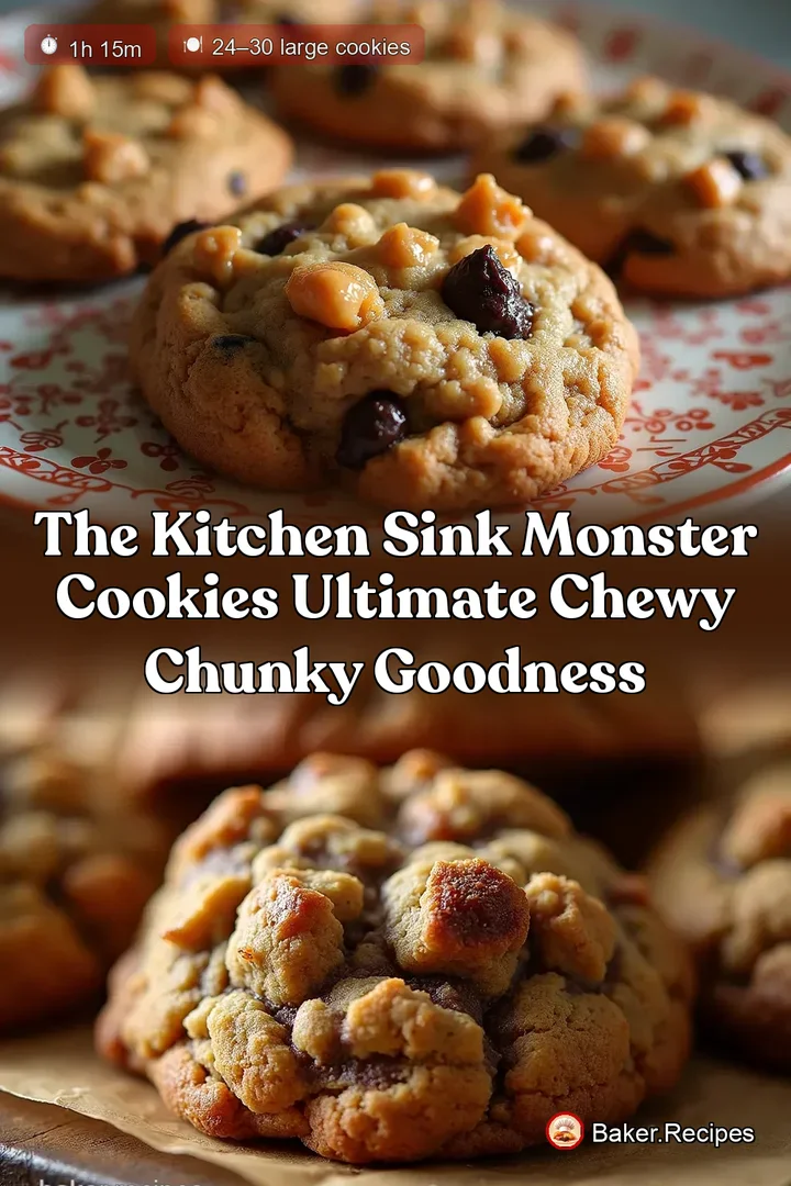 The Kitchen Sink Monster Cookies Ultimate Chewy Chunky Goodness
