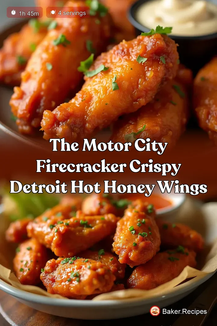 The Motor City Firecracker Crispy Detroit Hot Honey Wings