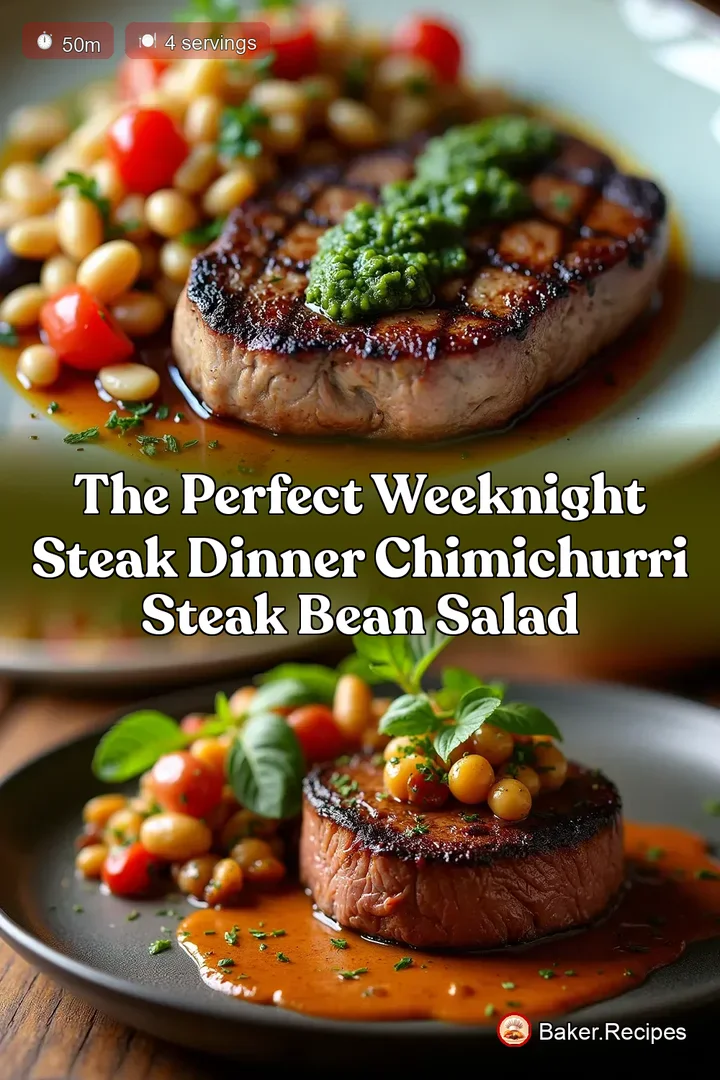 The Perfect Weeknight Steak Dinner Chimichurri Steak Bean Salad
