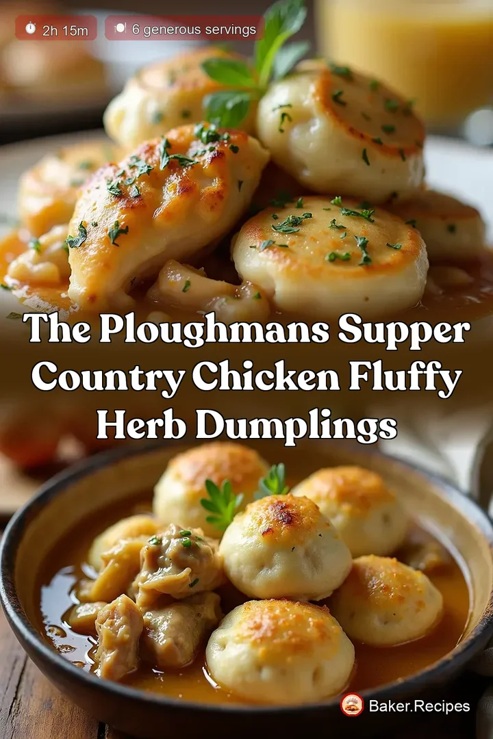 The Ploughmans Supper Country Chicken Fluffy Herb Dumplings