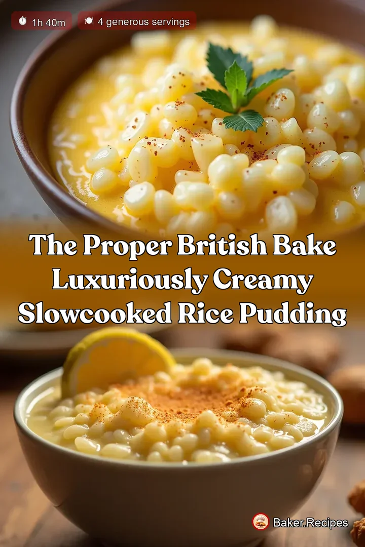 The Proper British Bake Luxuriously Creamy SlowCooked Rice Pudding