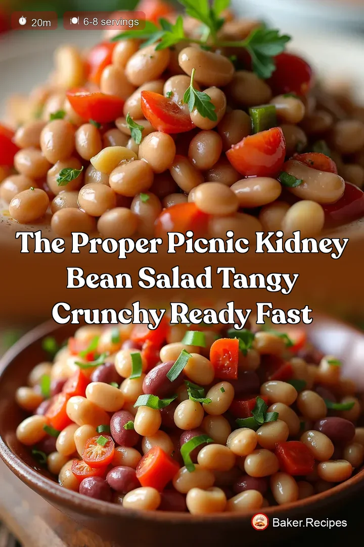 The Proper Picnic Kidney Bean Salad Tangy Crunchy Ready Fast
