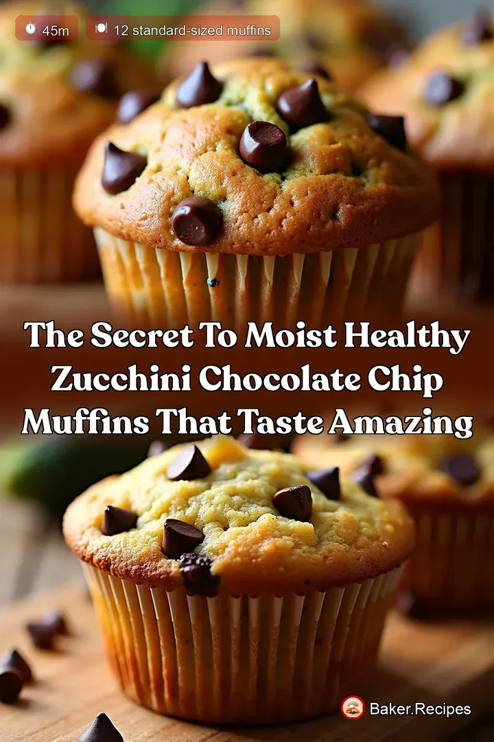 The Secret to Moist Healthy Zucchini Chocolate Chip Muffins That Taste Amazing