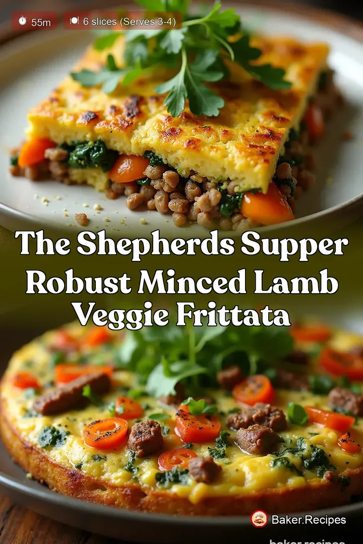 The Shepherds Supper Robust Minced Lamb Veggie Frittata