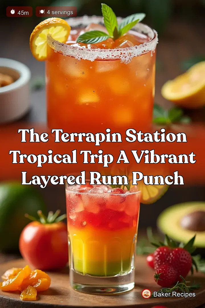 The Terrapin Station Tropical Trip A Vibrant Layered Rum Punch