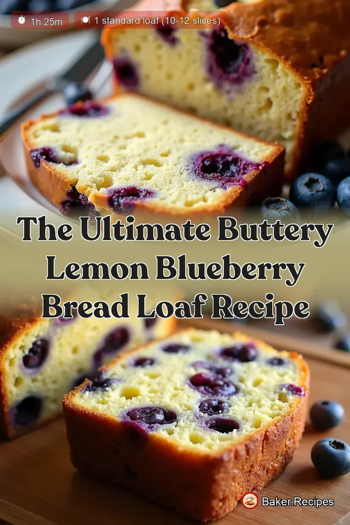 The Ultimate Buttery Lemon Blueberry Bread Loaf Recipe