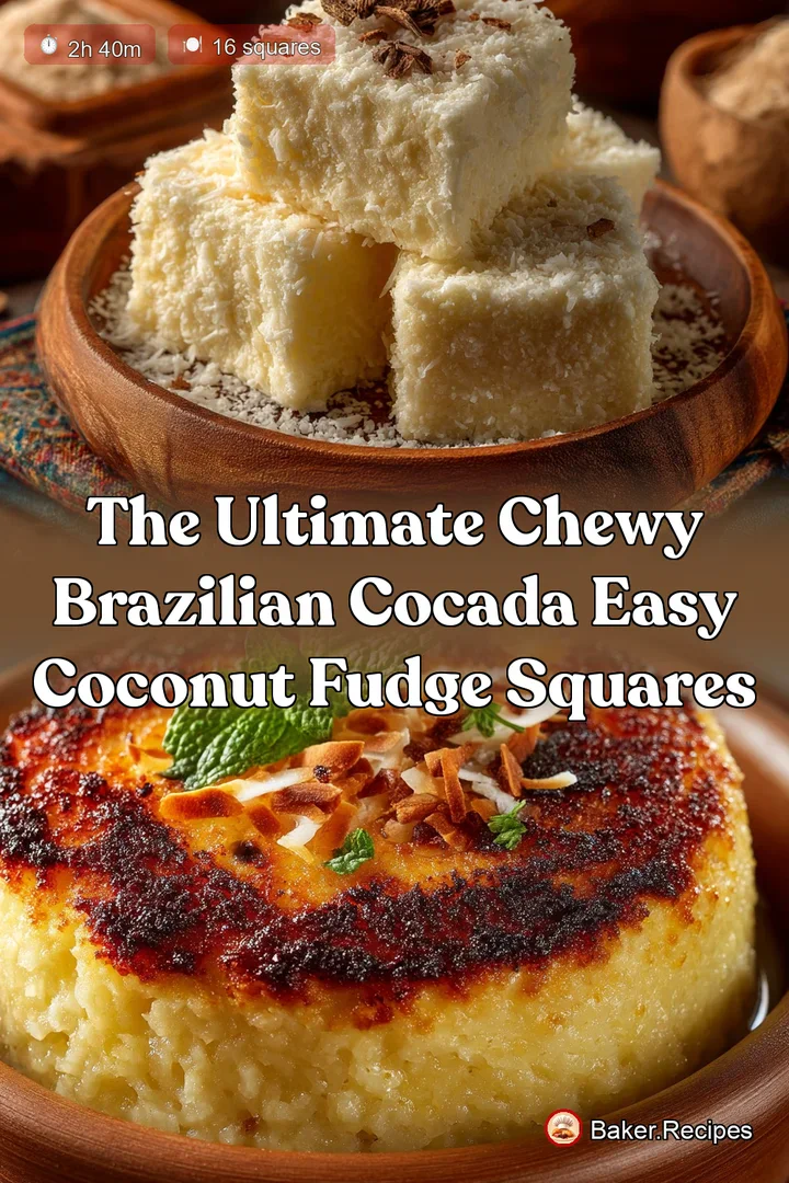 The Ultimate Chewy Brazilian Cocada Easy Coconut Fudge Squares