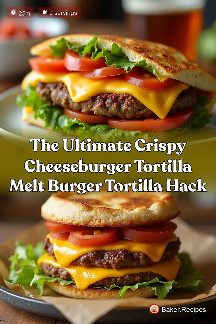 The Ultimate Crispy Cheeseburger Tortilla Melt Burger Tortilla Hack