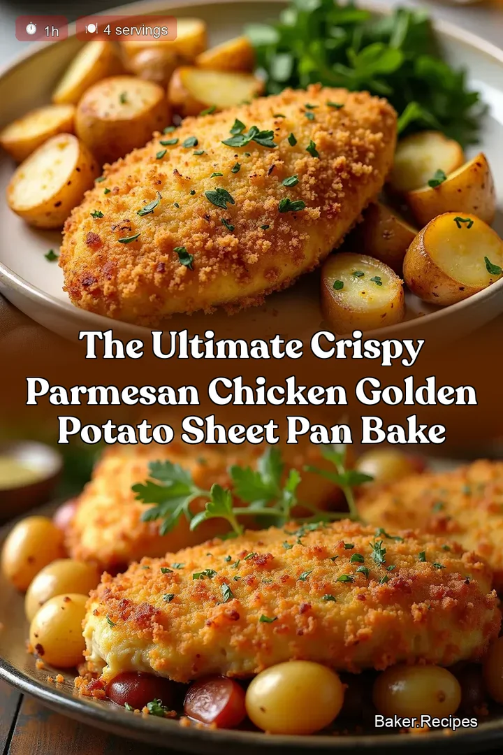 The Ultimate Crispy Parmesan Chicken Golden Potato Sheet Pan Bake