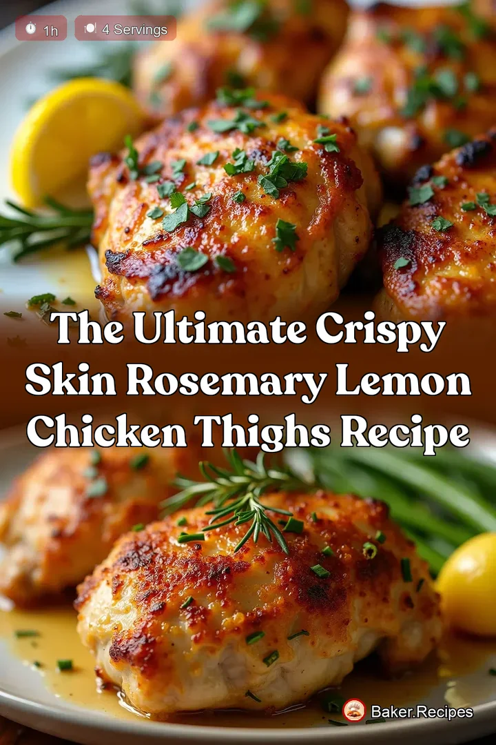 The Ultimate Crispy Skin Rosemary Lemon Chicken Thighs Recipe