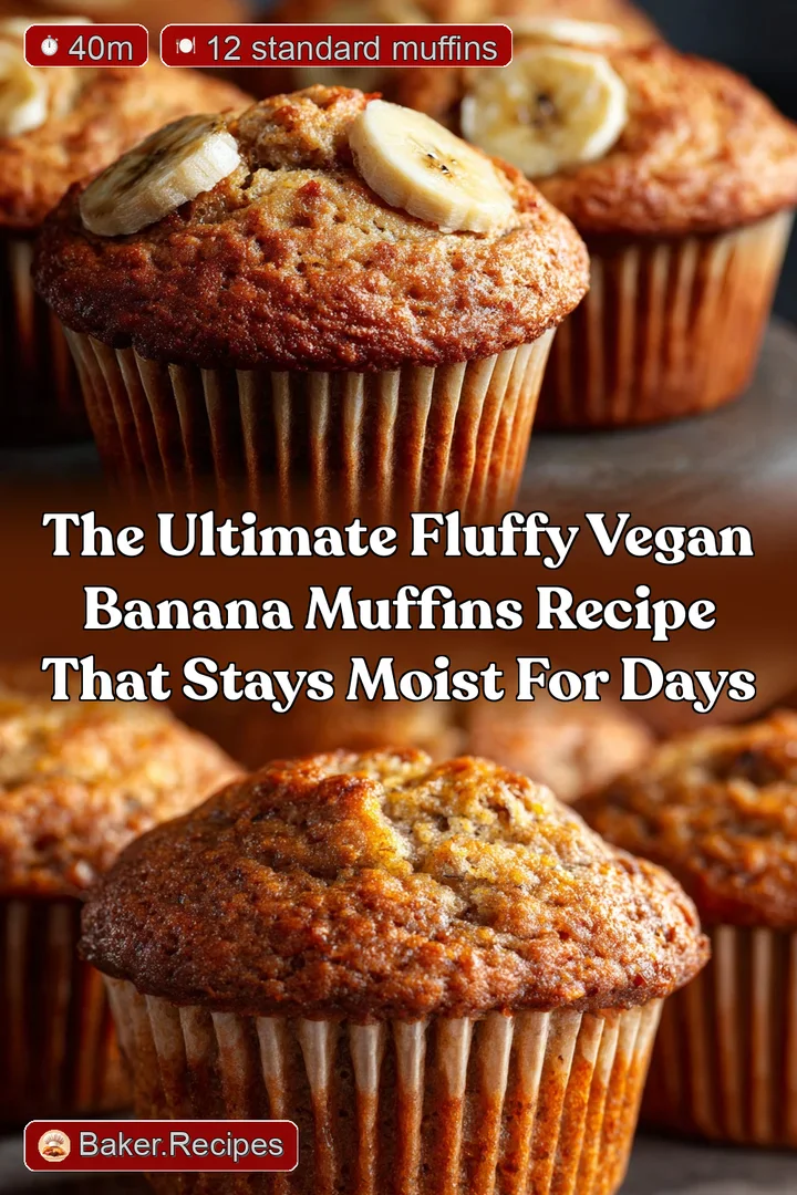 The Ultimate Fluffy Vegan Banana Muffins Recipe That Stays Moist for Days