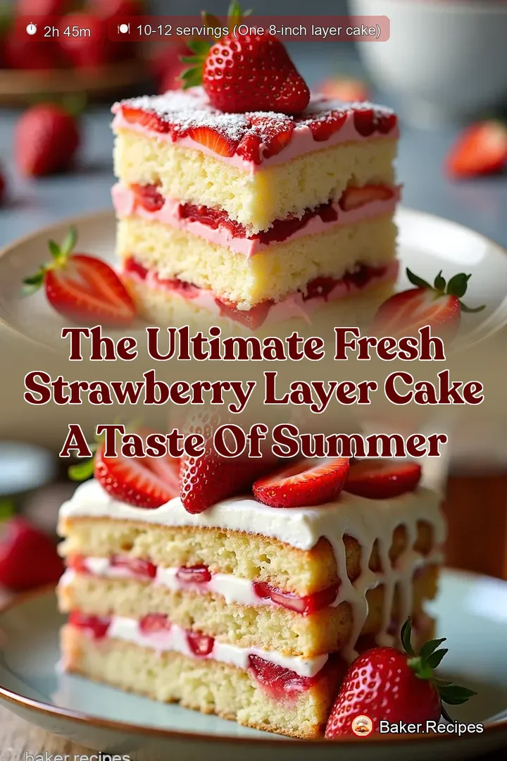 The Ultimate Fresh Strawberry Layer Cake A Taste of Summer