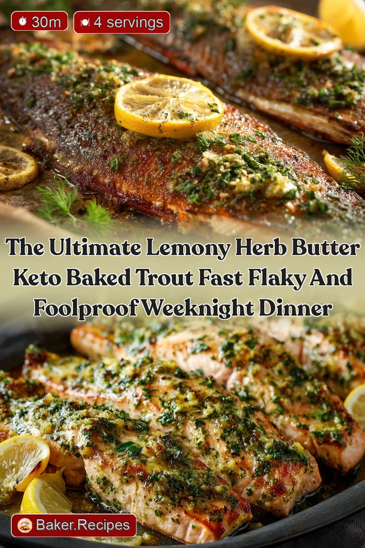 The Ultimate Lemony Herb Butter Keto Baked Trout Fast Flaky and Foolproof Weeknight Dinner