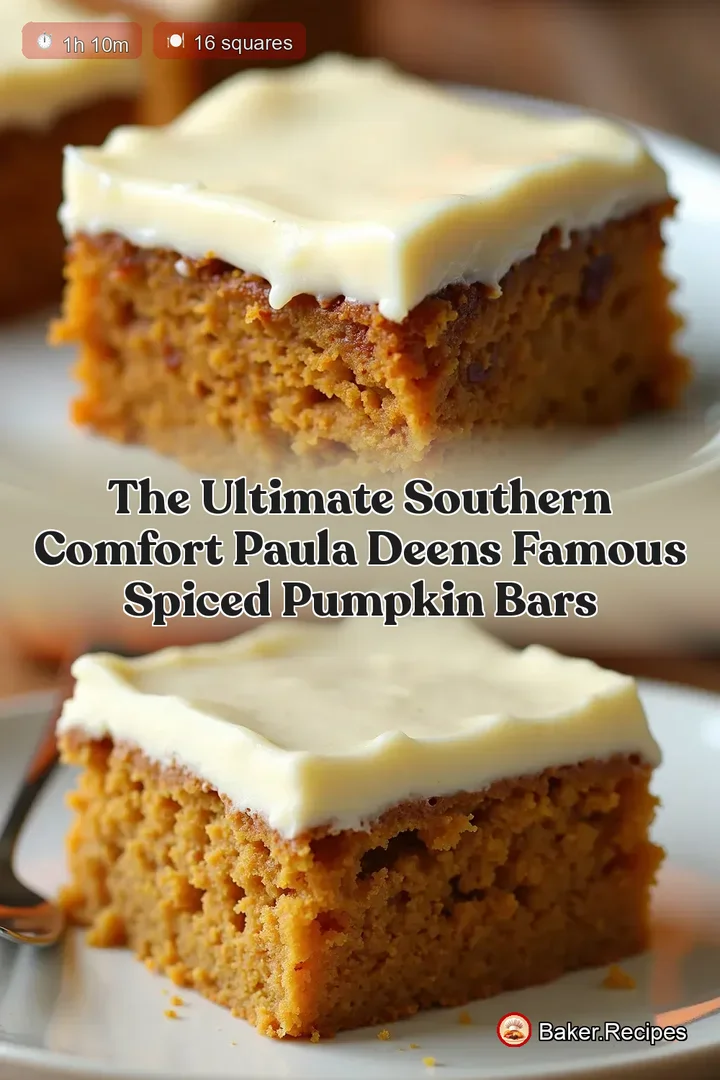 The Ultimate Southern Comfort Paula Deens Famous Spiced Pumpkin Bars