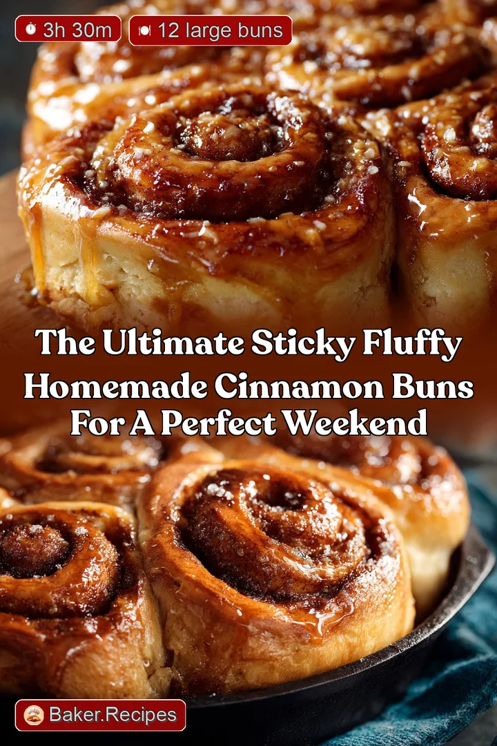 The Ultimate Sticky Fluffy Homemade Cinnamon Buns for a Perfect Weekend