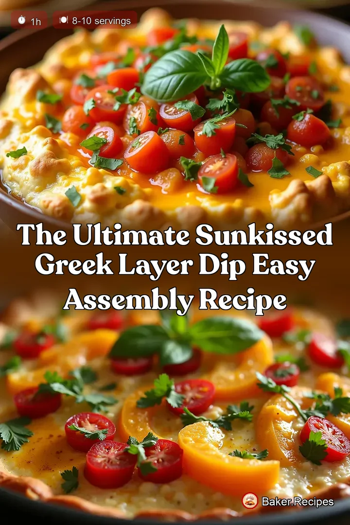 The Ultimate SunKissed Greek Layer Dip Easy Assembly Recipe
