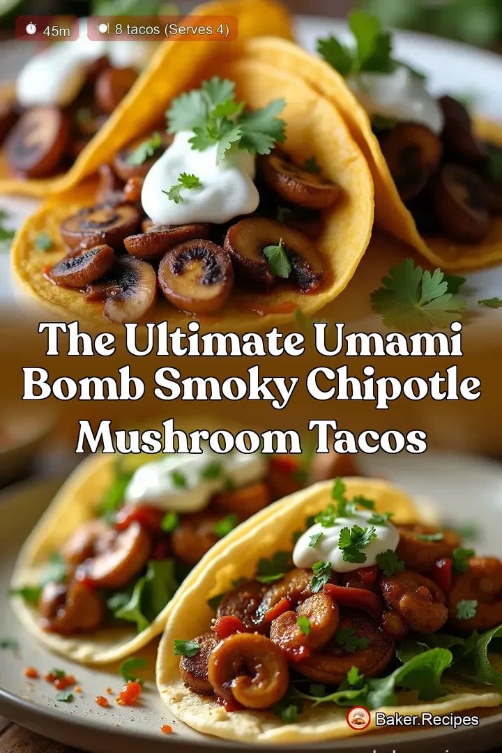 The Ultimate Umami Bomb Smoky Chipotle Mushroom Tacos