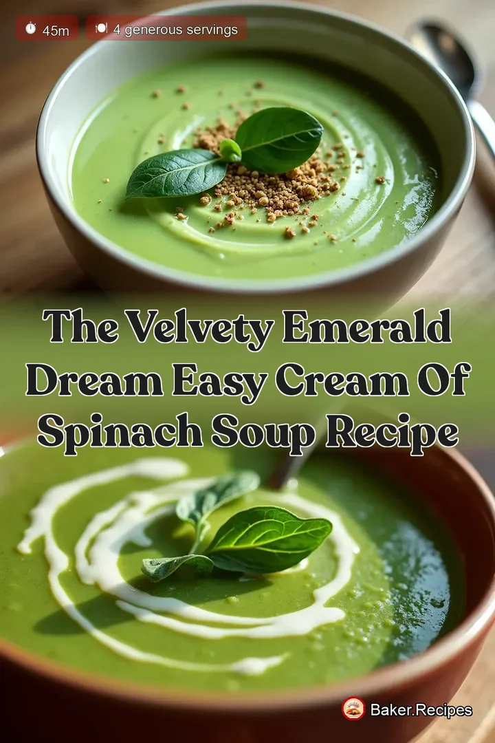 The Velvety Emerald Dream Easy Cream of Spinach Soup Recipe