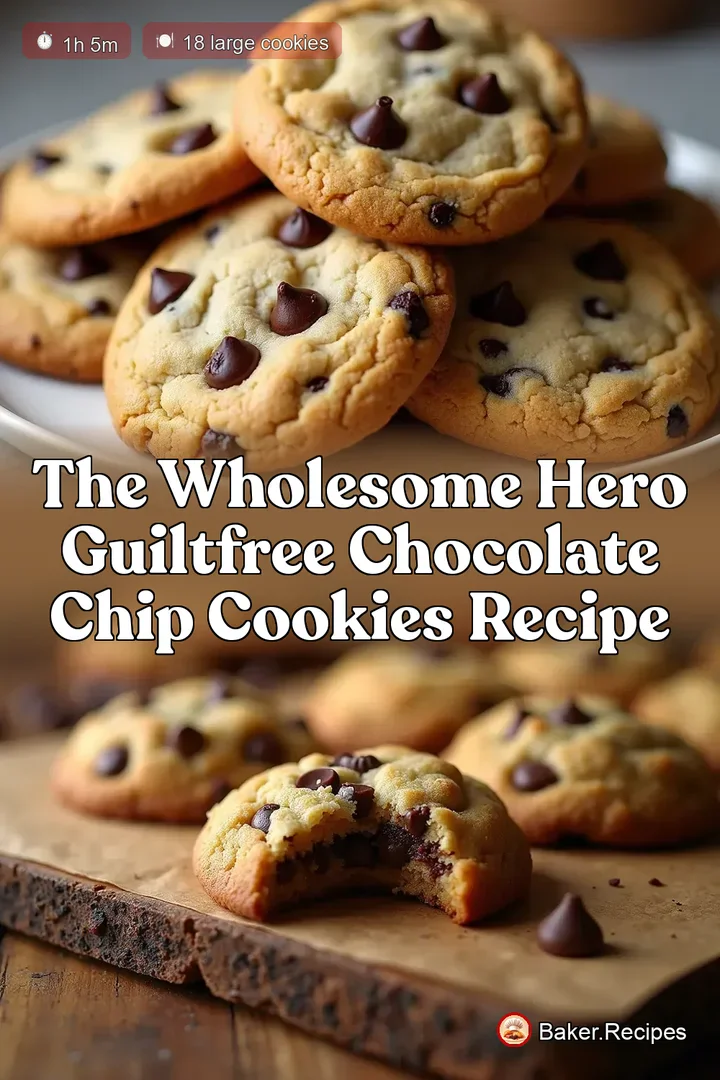 The Wholesome Hero GuiltFree Chocolate Chip Cookies Recipe