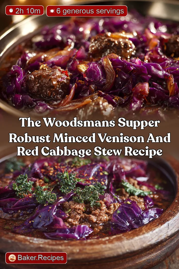 The Woodsmans Supper Robust Minced Venison and Red Cabbage Stew Recipe