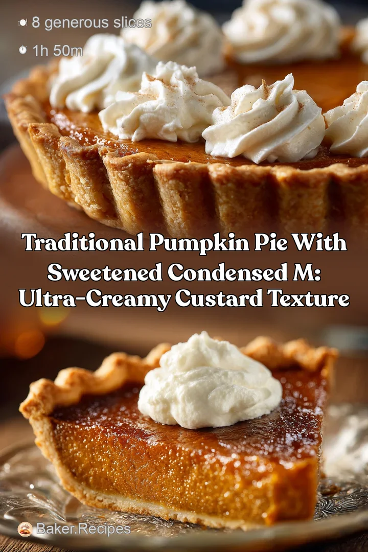 Traditional Pumpkin Pie With Sweetened Condensed M: Ultra-Creamy Custard Texture