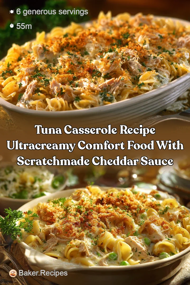 Tuna Casserole Recipe UltraCreamy Comfort Food With ScratchMade Cheddar Sauce