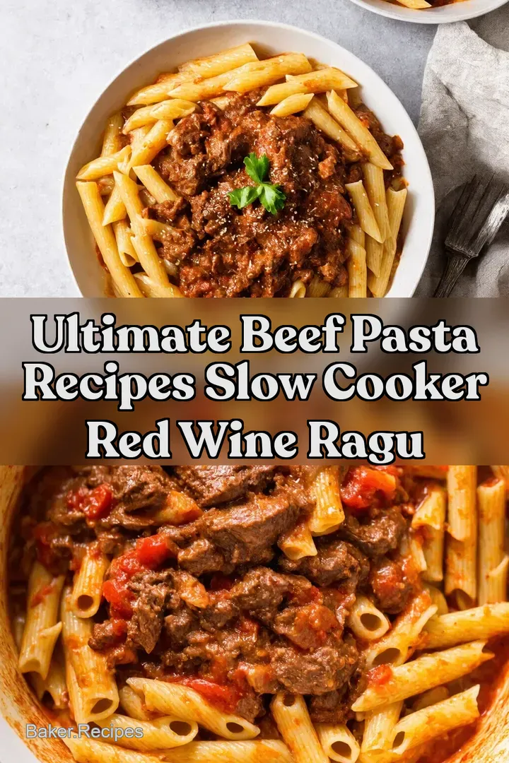 Ultimate Beef Pasta Recipes Slow Cooker Red Wine Ragu