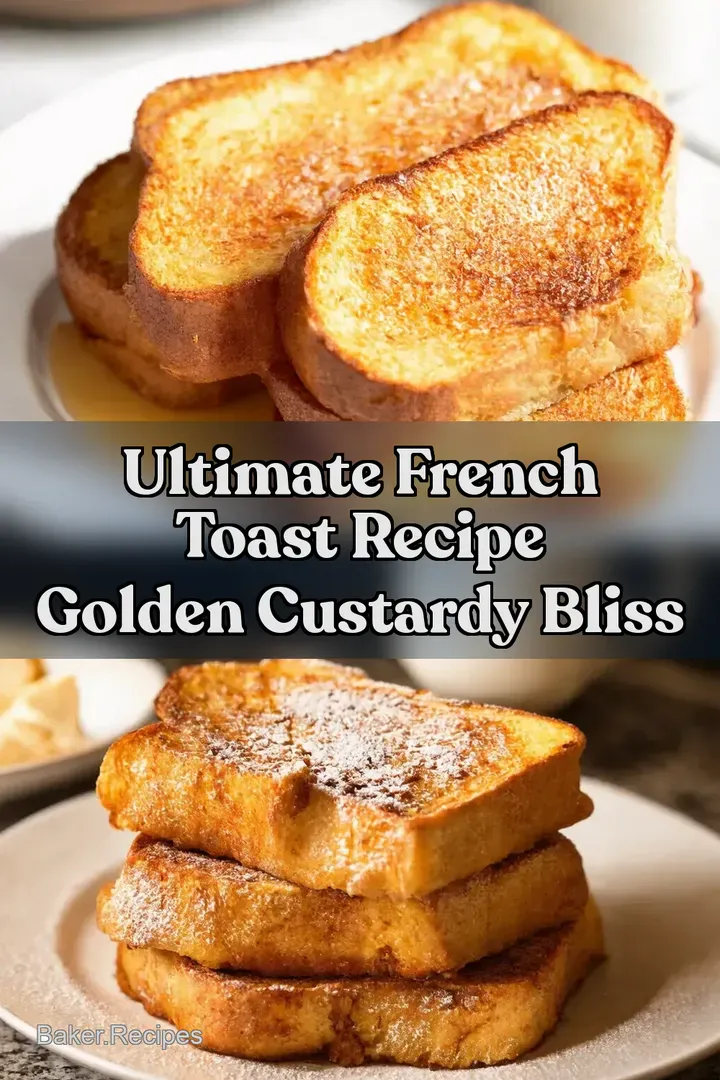 Ultimate French Toast Recipe Golden Custardy Bliss
