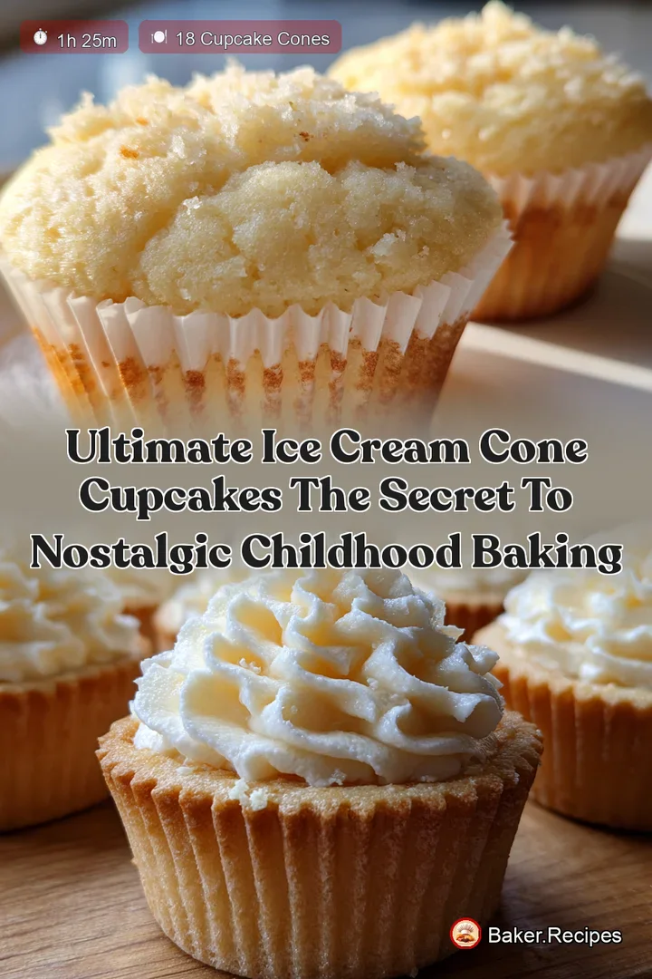 Ultimate Ice Cream Cone Cupcakes The Secret to Nostalgic Childhood Baking