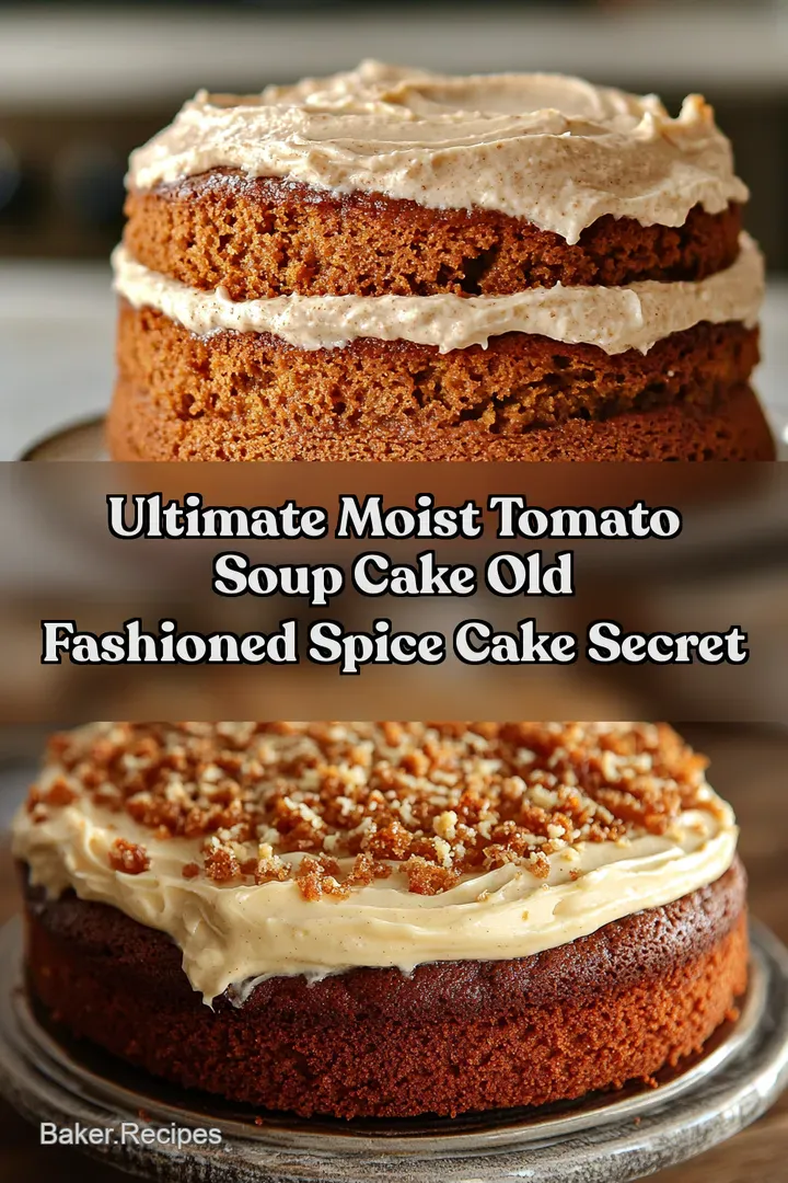 Ultimate Moist Tomato Soup Cake Old Fashioned Spice Cake Secret