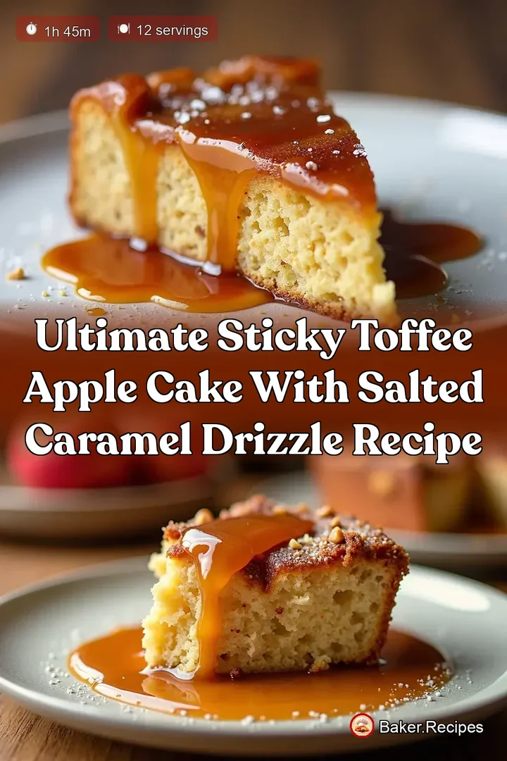 Ultimate Sticky Toffee Apple Cake with Salted Caramel Drizzle Recipe