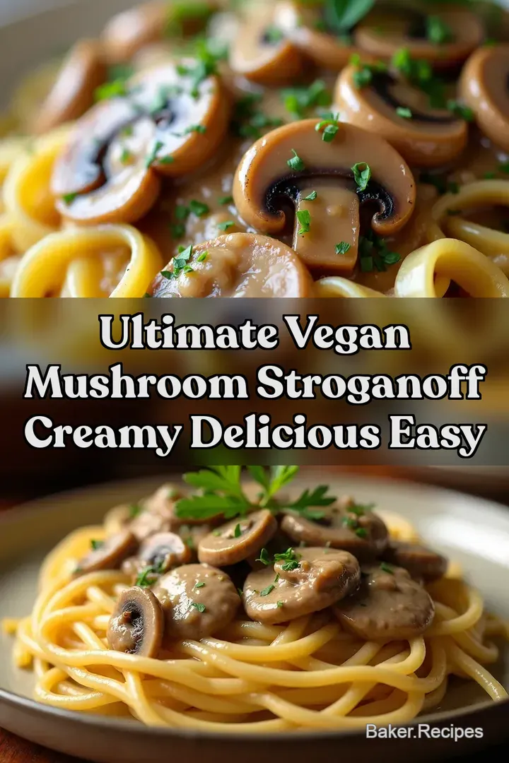 Ultimate Vegan Mushroom Stroganoff Creamy Delicious Easy
