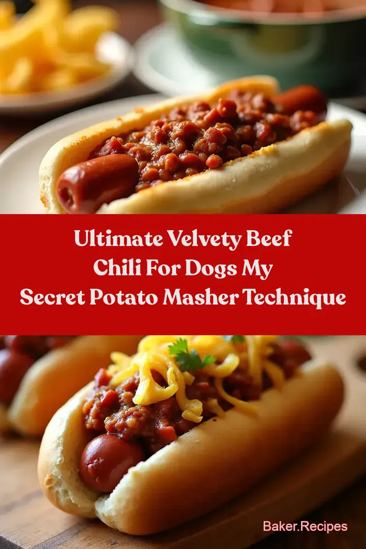 Ultimate Velvety Beef Chili for Dogs My Secret Potato Masher Technique