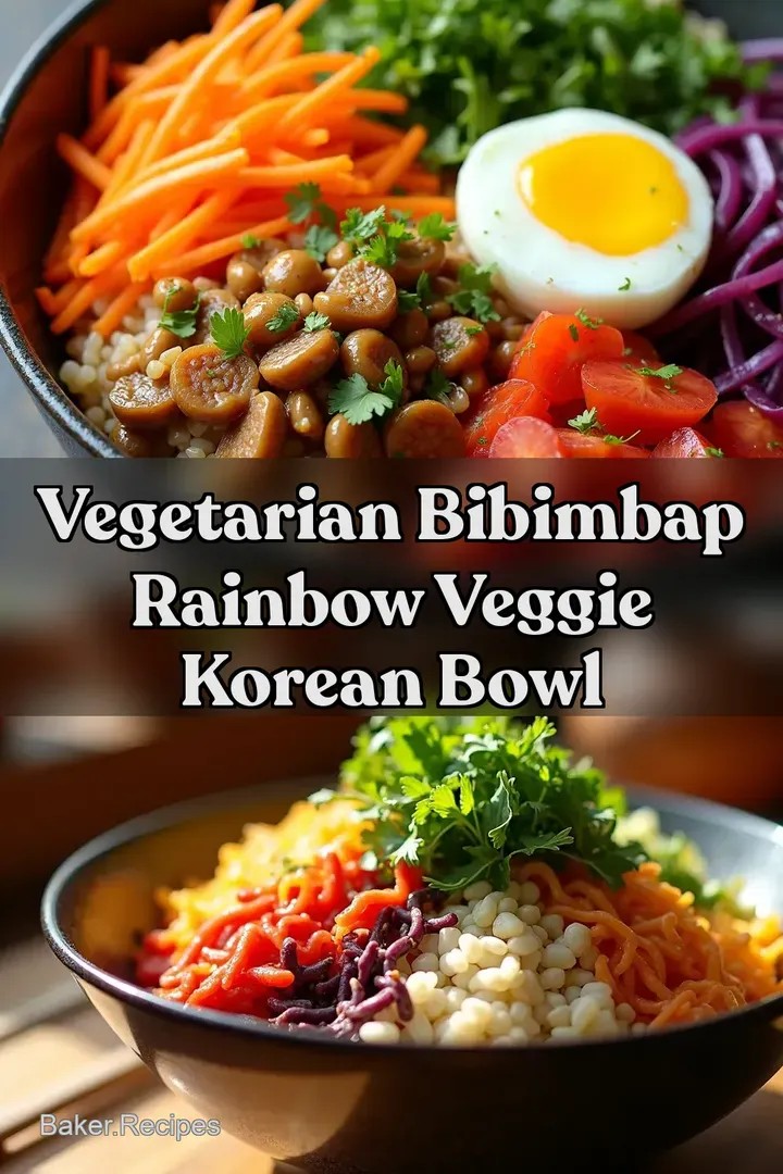 Vegetarian Bibimbap Rainbow Veggie Korean Bowl