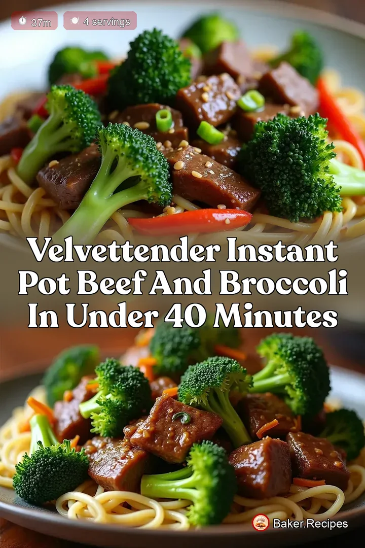 VelvetTender Instant Pot Beef and Broccoli in Under 40 Minutes