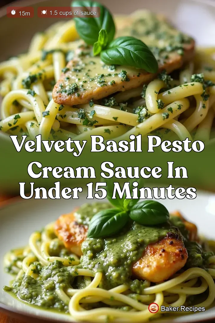 Velvety Basil Pesto Cream Sauce in Under 15 Minutes