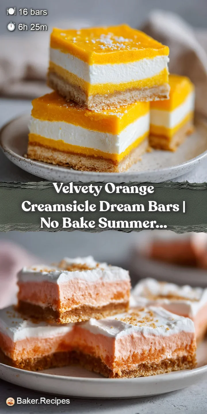 Close-up of a frozen orange creamsicle bar, showing a frosty, creamy texture with streaks of bright orange.