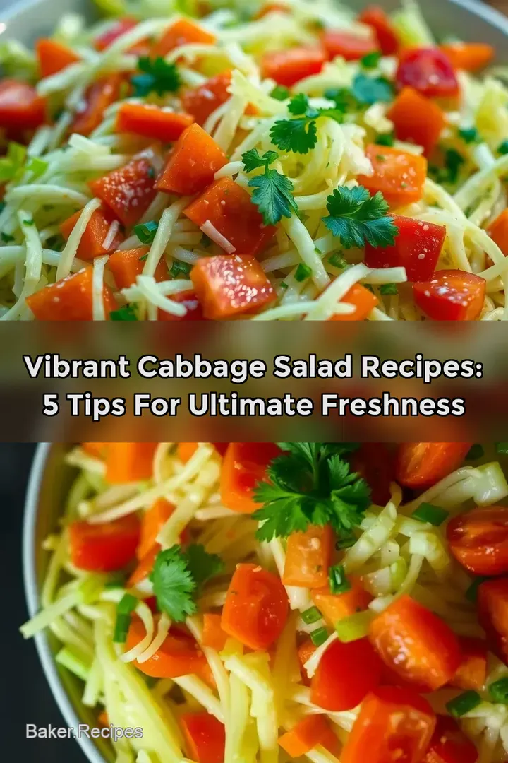 Vibrant Cabbage Salad Recipes: 5 Tips for Ultimate Freshness